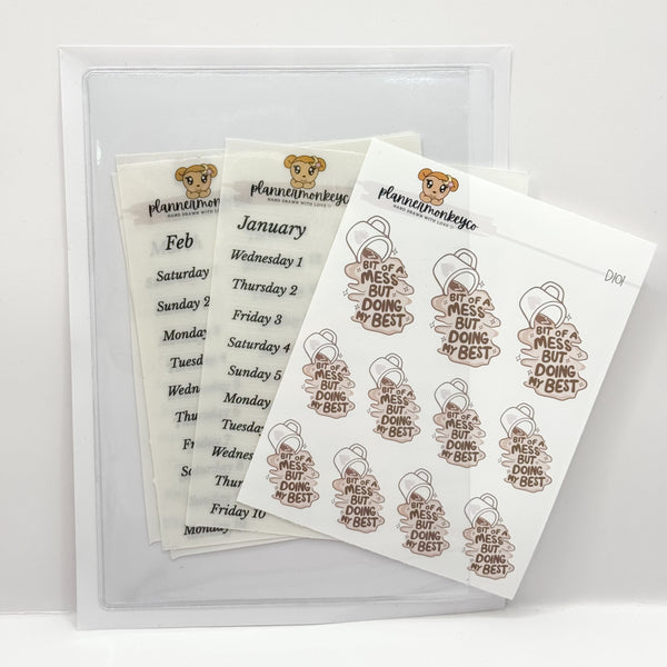 Large Glossy Clear Adhesive Pocket