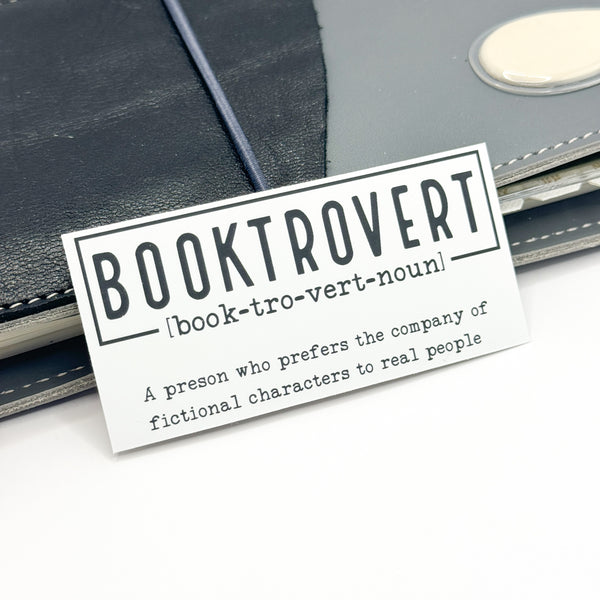Booktrovert Die Cut (Regular Sticker Paper)