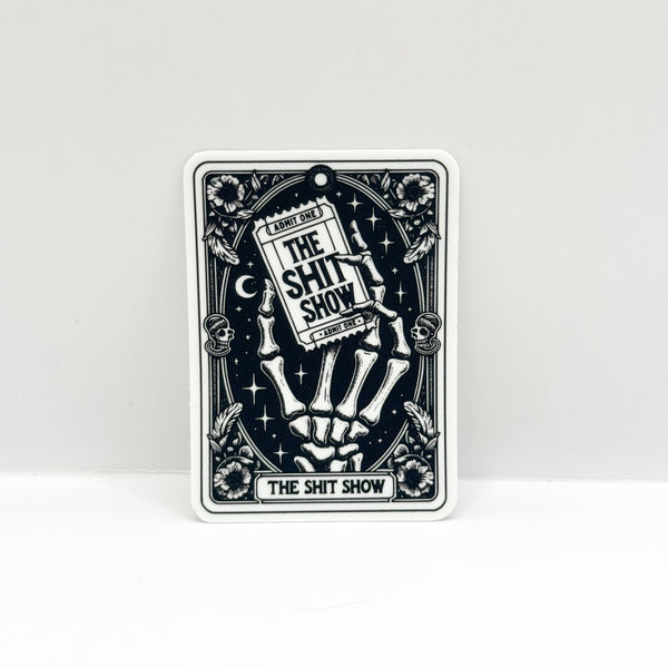 The Shit Show Tarot Card Vinyl Die Cut Sticker