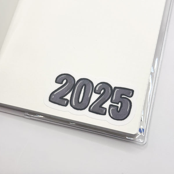 Black/Grey 2025 Vinyl Die Cut | Matte