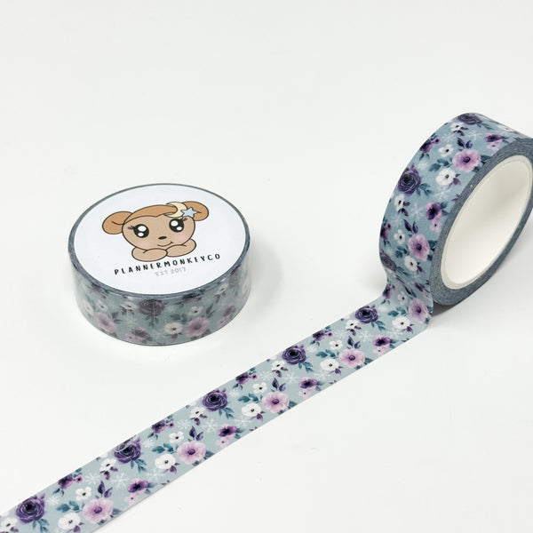 Winter Floral Washi Tape | 15MM