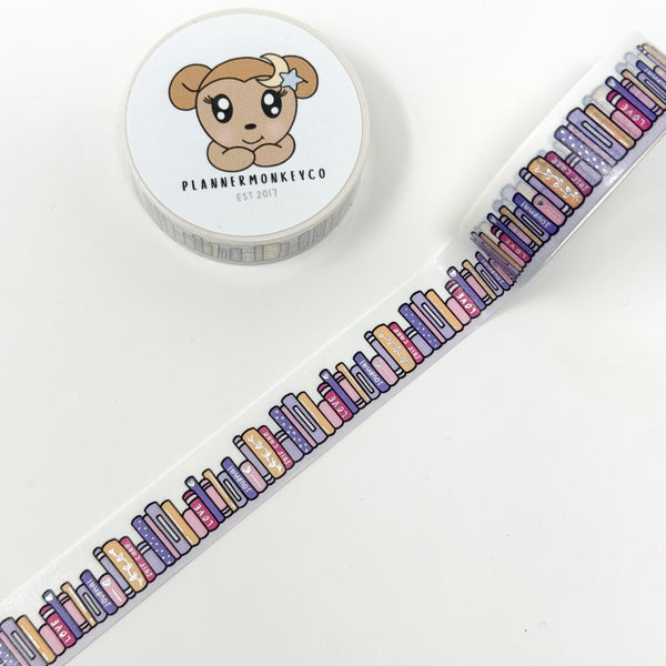 Bookshelf 6.0 Self Care Washi Tape | Silver Foil 15MM