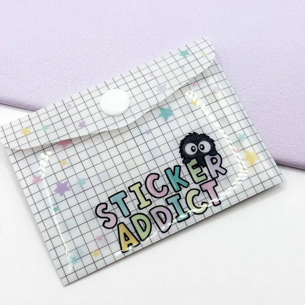 Sticker Addict Soot Sprite Mini Plastic Sticker Storage Pouch