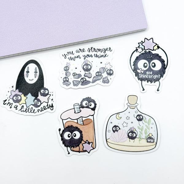 The Magic You Forgot You Had Soot Sprite Die Cut Set - Washi Sticker Paper