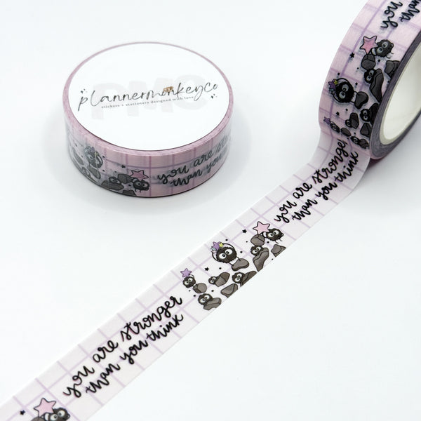 You Are Stronger Than You Think Soot Sprite Washi Tape | 15mm
