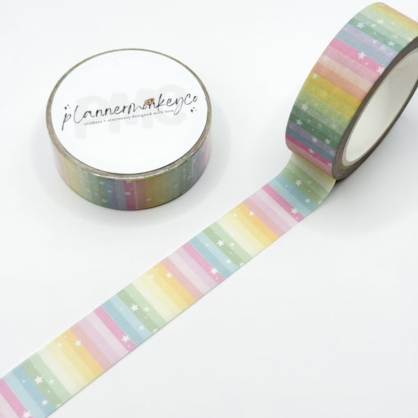 Rainbow Dreams Pattern Washi Tape | 15mm