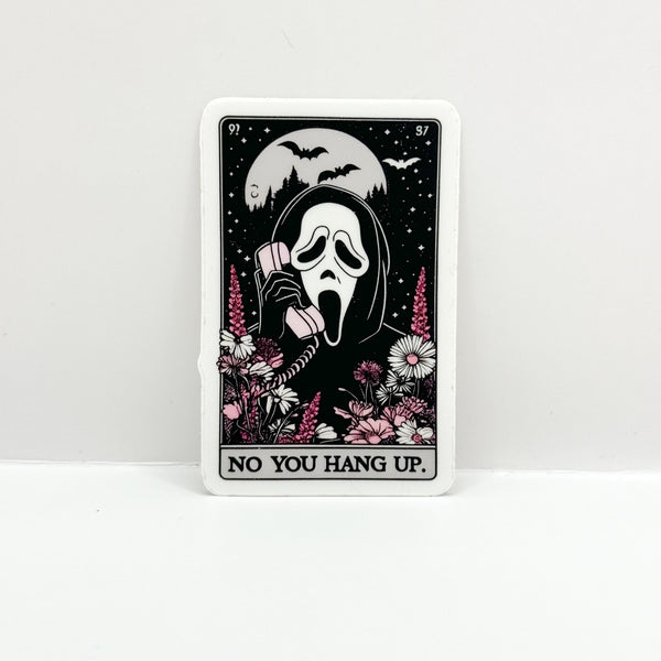 No You Hang Up Tarot Card Vinyl Die Cut Sticker | Matte