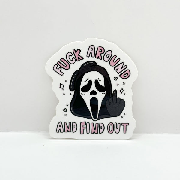 Fuck Around And Find Out Vinyl Die Cut Sticker | Glossy