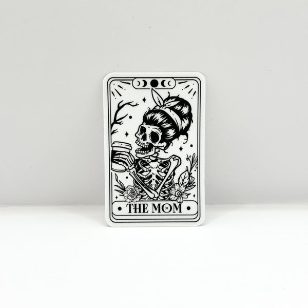 The Mom Tarot Card Vinyl Die Cut Sticker | Matte