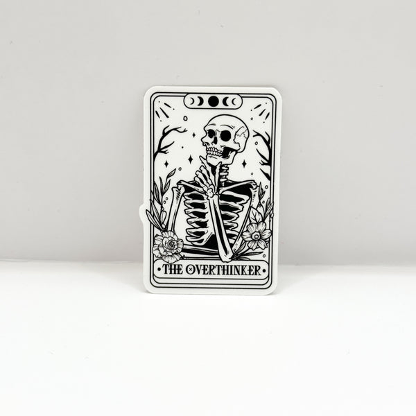 The Overthinker Tarot Card Vinyl Die Cut Sticker | Matte