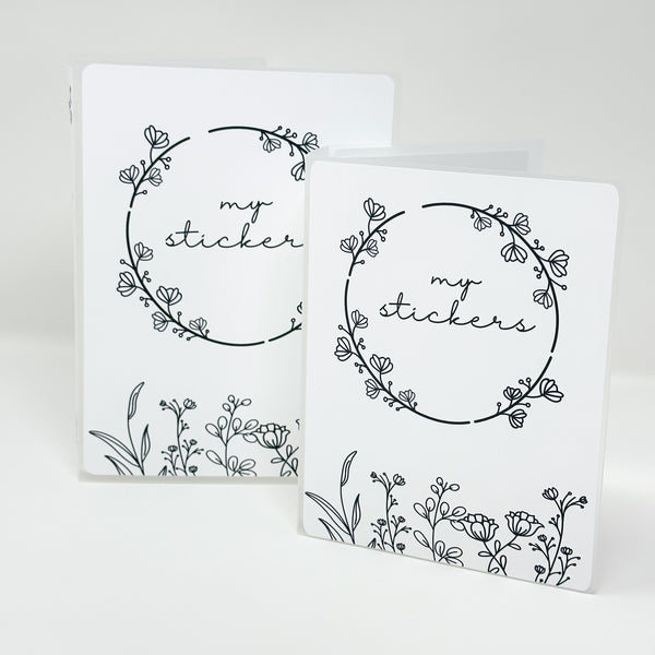 My Stickers Minimal Floral Sticker Album | 4x6 or 5x7
