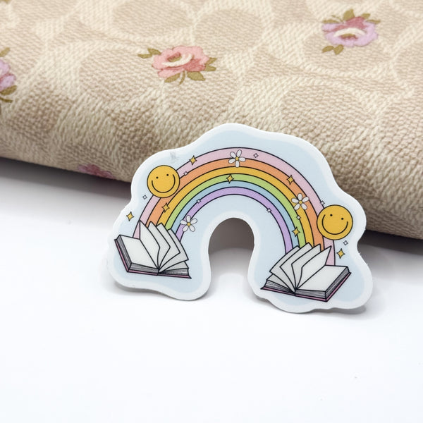 Reading Rainbow Vinyl Die Cut Sticker | Matte