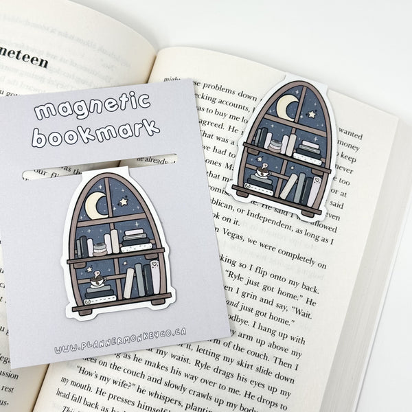 Midnight Stationery Bookshelf Magnetic Bookmark