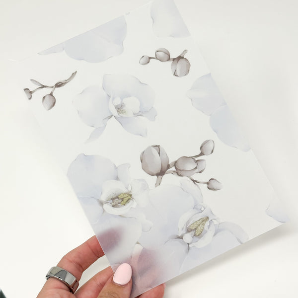 Light Purple Orchid Vellum Sheet