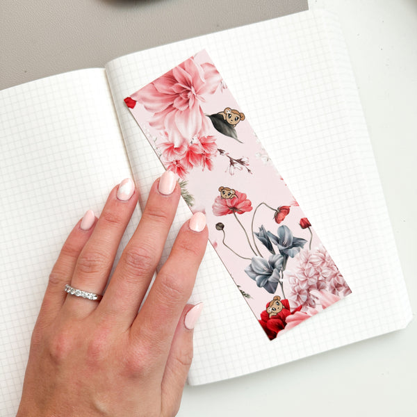 Bookmark - Macy Peeking Spring Floral (PMC X KDMAKES)