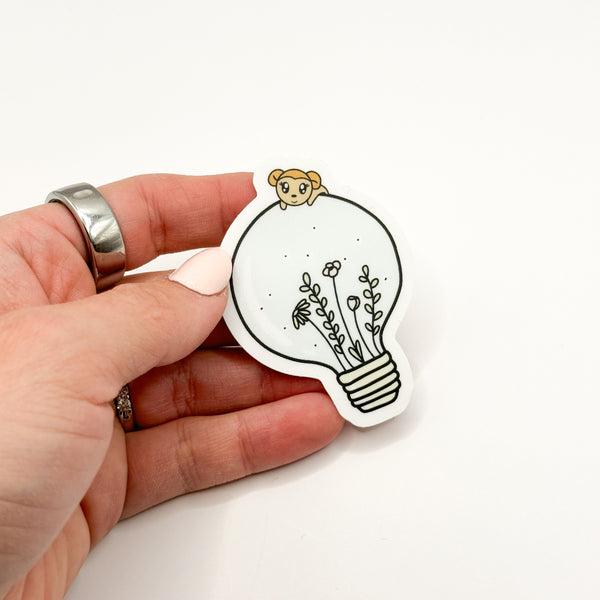 Macy Growth Ideas / Lightbulb Vinyl Die Cut Sticker | Matte