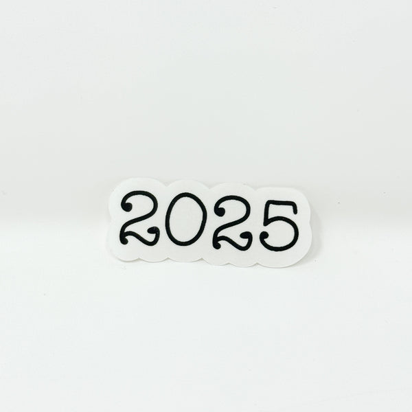 2025 Typewriter Die Cut Sticker (Regular Transparent Sticker Paper)