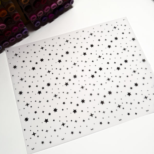 Starfall Velaris Inspired - Full Size Vellum Sheet (8.5” × 11”)