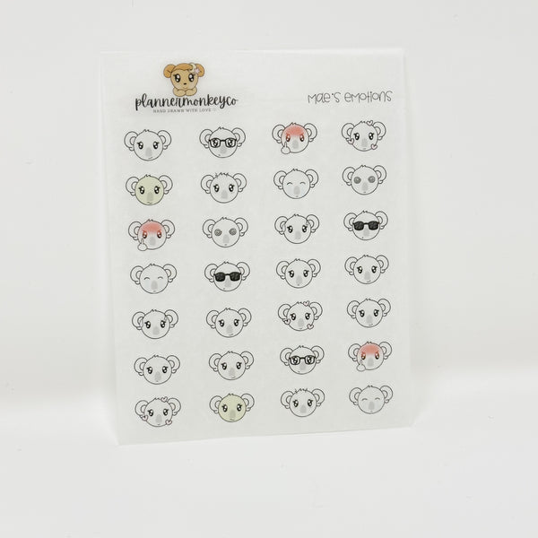 MAE.9 | Mae's Emoticon/Emotions Variety Sheet | Washi Sticker Paper