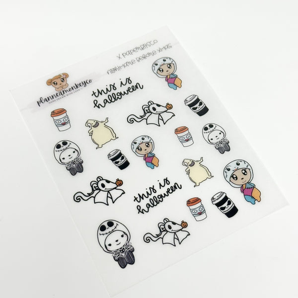 This is halloween nightmare before christmas (PMC X PBC) Washi Sticker Paper