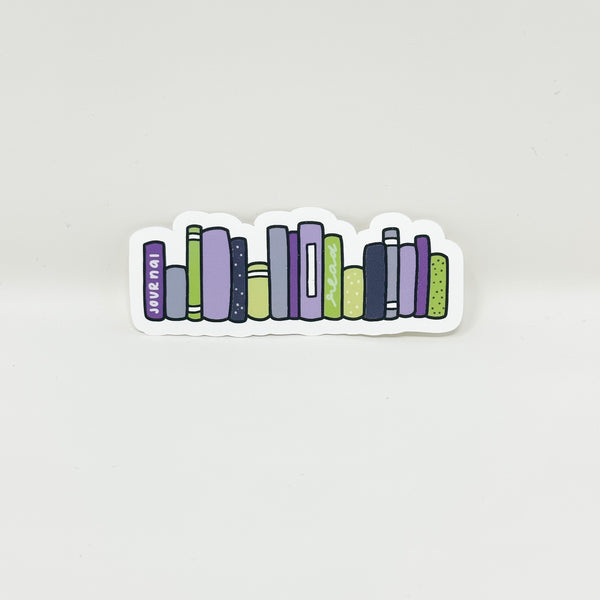 Spooky Bookshelf Die Cut | Sticker Paper