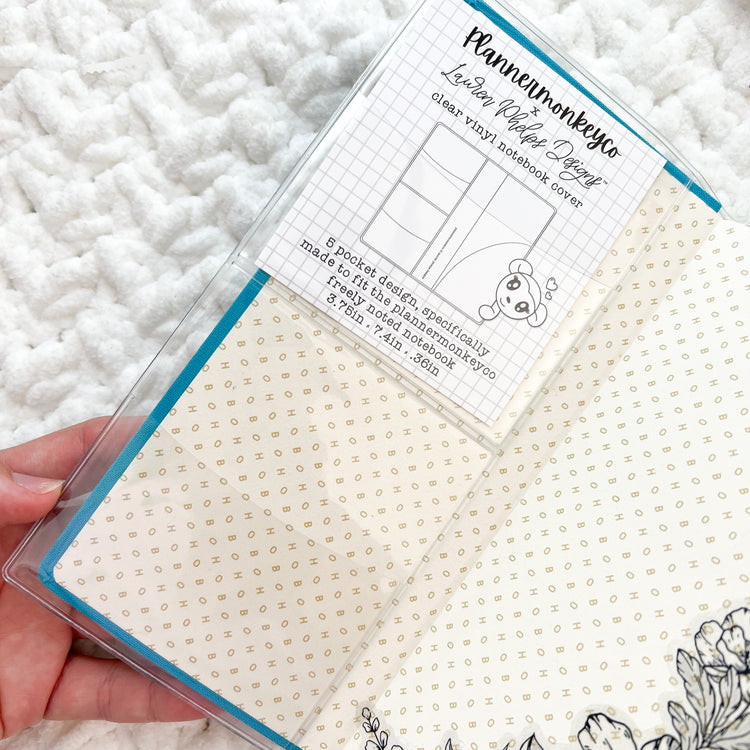 ' WEEKS' Dead Inside But Caffeinated Clear Soft Vinyl Notebook Cover For Freely Noted / Planned | PMC X LaurenPhelpsDesigns