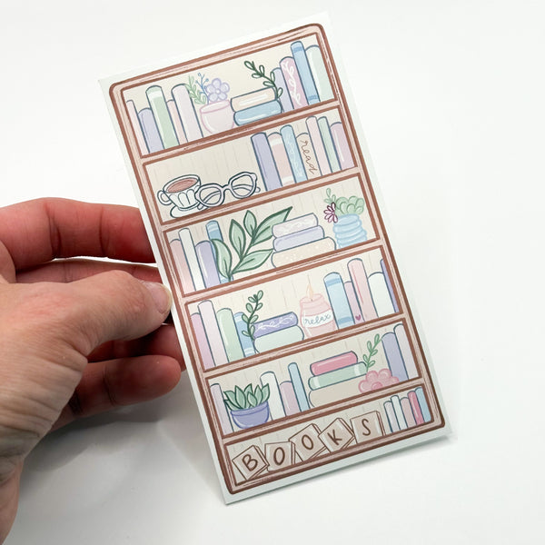 Late Spring Bloom Bookish Large Die Cut Sticker