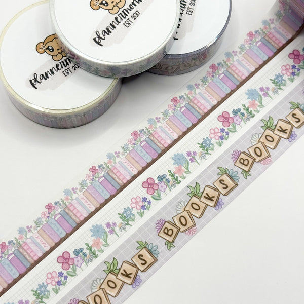 Late Spring Bloom Bookish Washi Tape Bundle
