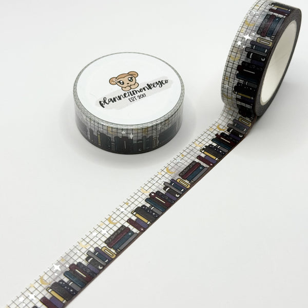 Bookshelf 7.0 Romantasy Washi Tape (version 2) | Silver Foil 15MM