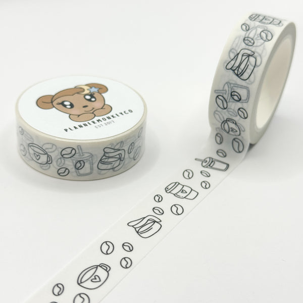 Coffee Lover 5.0 (Minimal) Washi Tape | 15MM