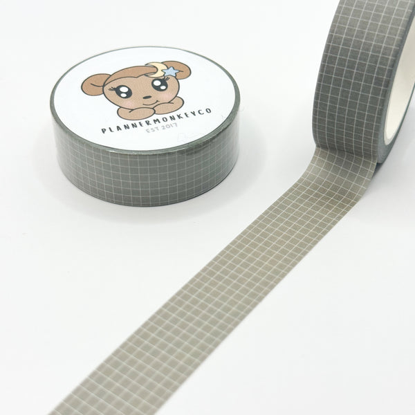 Matcha Grid 2.0 Washi Tape | 15MM