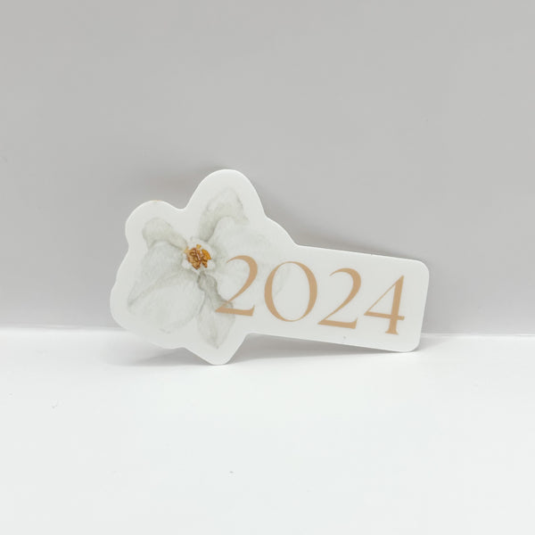 2024 Neutral Orchid Vinyl Die Cut Sticker | Matte White