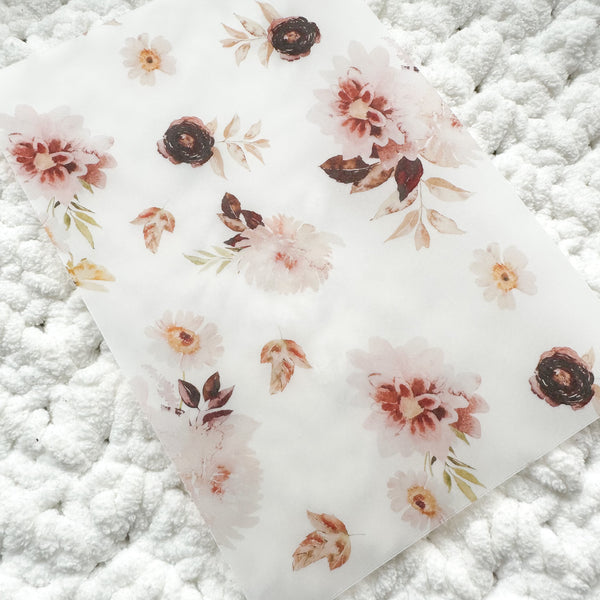 Fall Floral Vellum Sheet (PMC X KDMAKES)