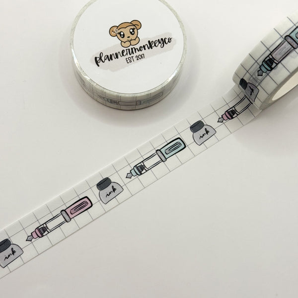 Fountain Pen Grid 2.0 Washi Tape | 15MM
