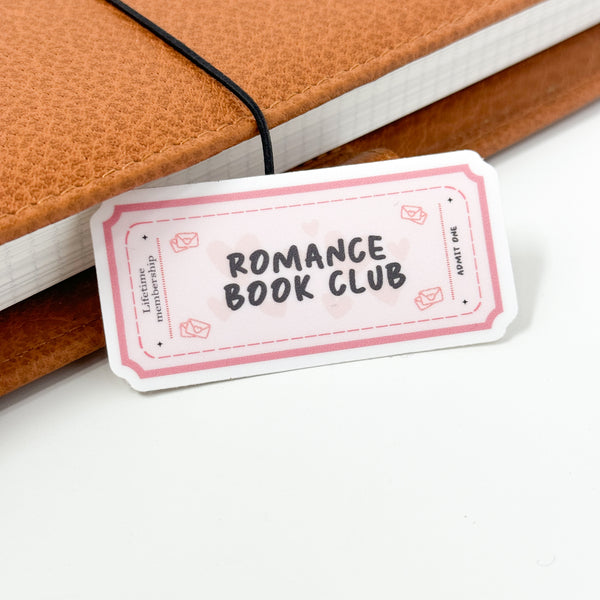 Romance Book Club Vinyl Die Cut Sticker | Mate
