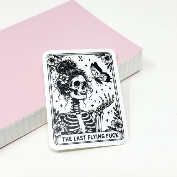 The Last Flying Fuck Tarot Card Vinyl Die Cut Sticker | Matte