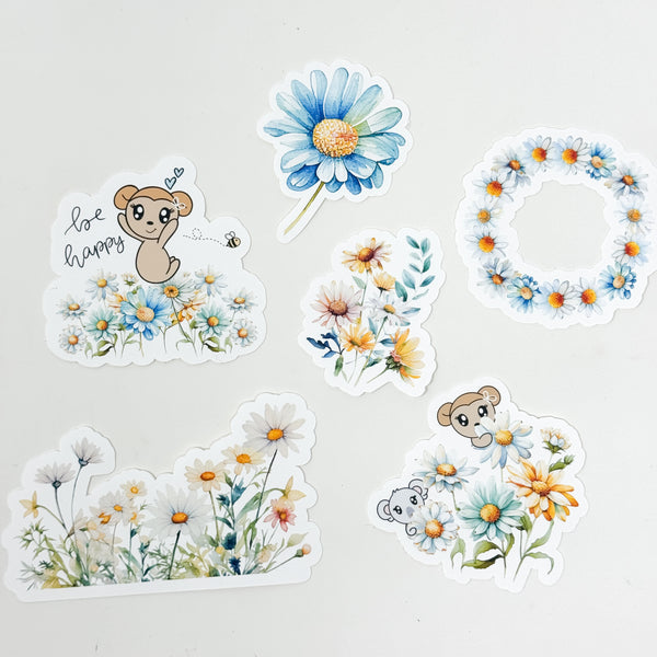Spring Daisy Collection Die Cut Set Of 6 | PMC X KDMAKES