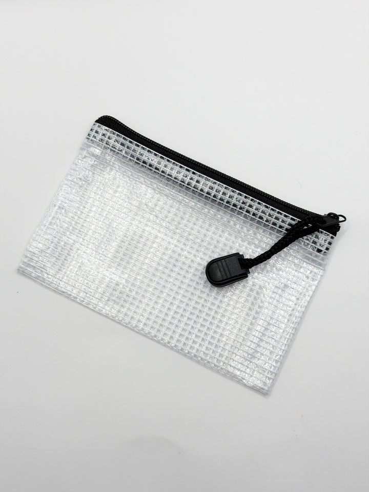 Clear Mesh Mini Zipper Pouch – PlannerMonkeyCo