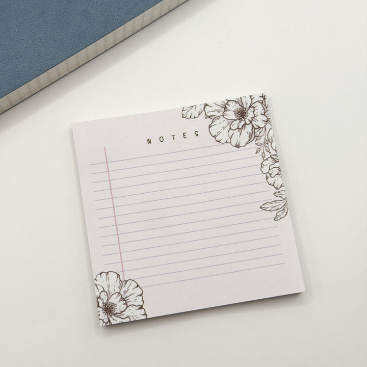 Minimal Floral Sticky Note Pad – PlannerMonkeyCo