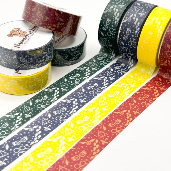 Hogwarts Wizard House Colours Washi Tape | 15MM