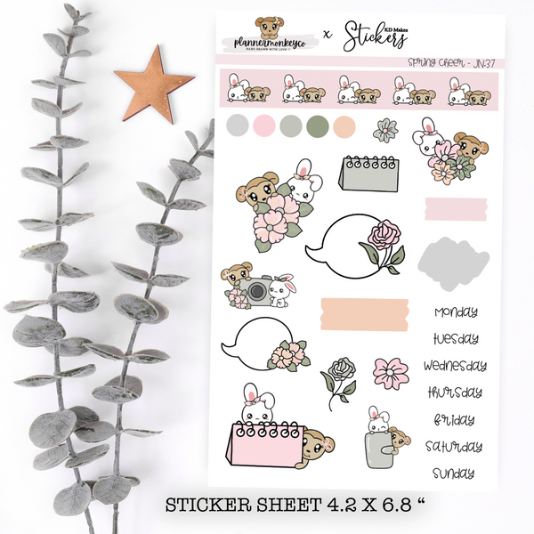 Spring Cheer Journaling Deco Sheet