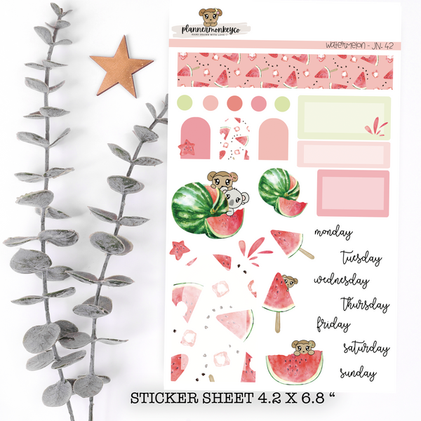 Watermelon Bliss Journaling Deco Sheet