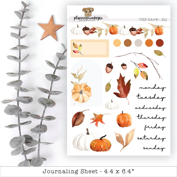 Crisp Autumn Journaling Deco Sheet