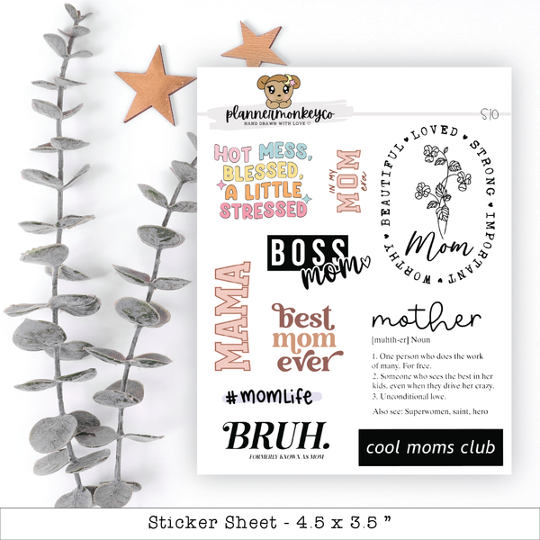 Motherhood Quote Variety Planner Stickers