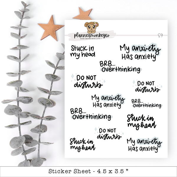 Anxiety / Mental Health Stickers