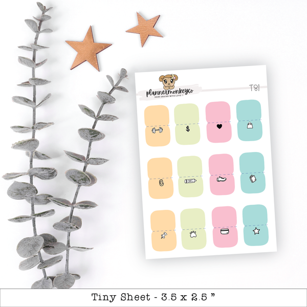 Summer Vibes Icon Tab Kit- Tiny Sheet