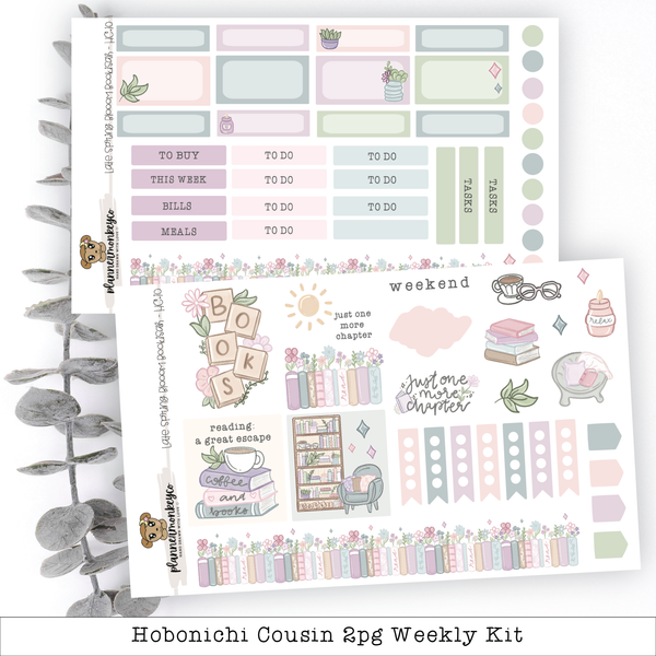 HC.10 | Late Spring Bloom Bookish Weekly Planning 2pg Mini Kit