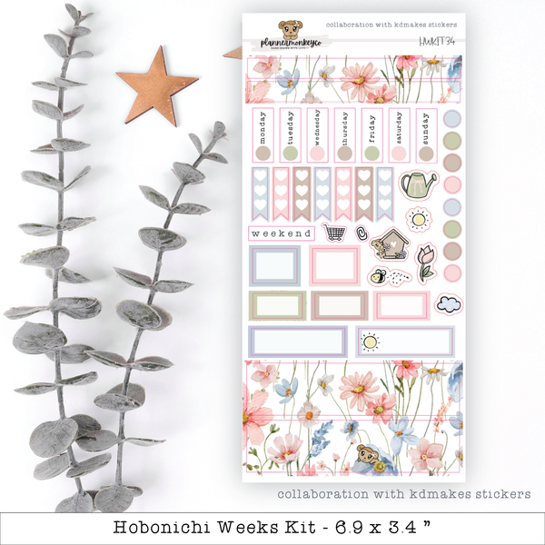 Stop And Smell The Flowers Hobonichi Weeks Kit