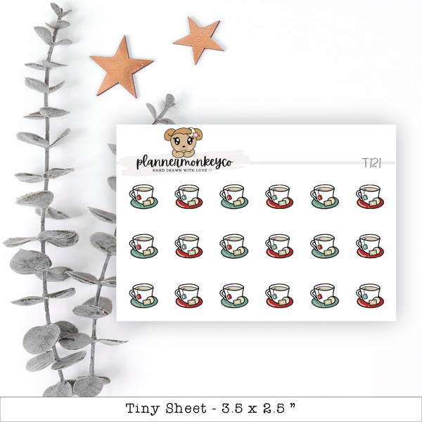 Holiday Tea & Biscuits Deco - Tiny Sheet