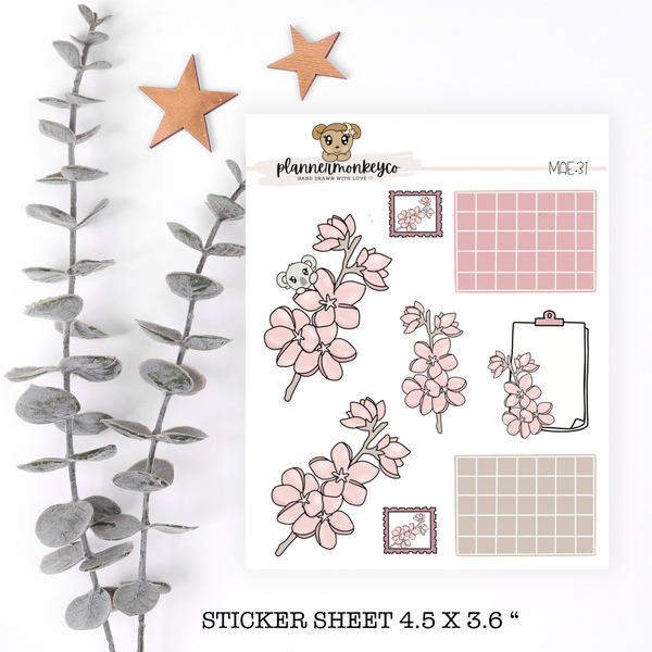MAE.27 | Mae's Cherry Blossom Sampler Sheet